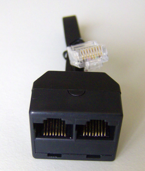 Preview: DUOPHON ISDN Y Adapter RJ45 - 2 x RJ45 Anschluss an 3 Voice-Boxen DUO2555 NEU