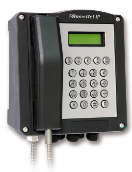 FHF Ex-Telefon ExResistTel IP4, schwarz mit Panzerschnur FHF114422220