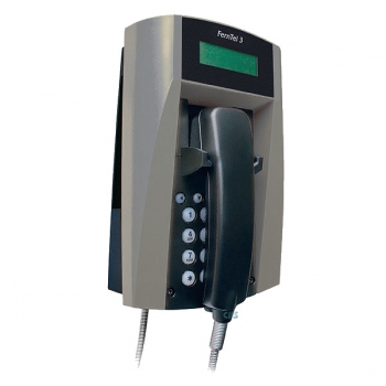 FHF Weatherproof Telephone FernTel 3 black/grey with display with armoured cord 11233027