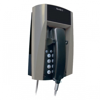 FHF Weatherproof Telephone FernTel 3 black/grey without display with armoured cord 11232027