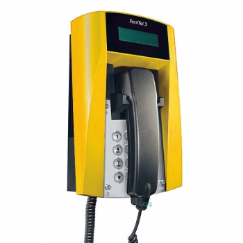 FHF Ex-Telefon FernTel 3 Zone 2 schwarz/gelb mit Display mit Panzerschnur 11243021