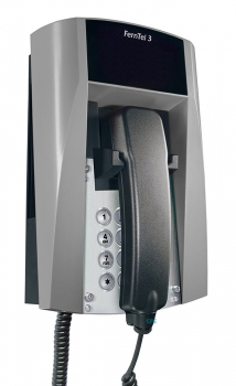 FHF Ex-Telefon FernTel 3 Zone 2 schwarz/grau ohne Display mit Wendelschnur 11240027