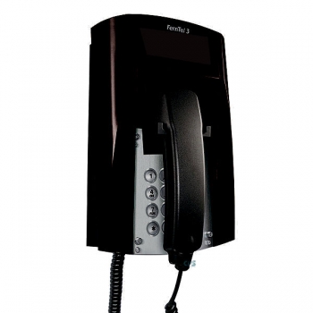 FHF Ex-Telefon FernTel 3 Zone 2 schwarz ohne Display mit Wendelschnur 11240020