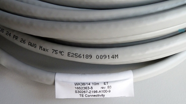 24-Pair MDF Cable (SIVAPAC to open-end), 10m, HVT-cable, 24 DA, OSBiz X8 & HiPath 3800 L30251-U600-A498 NEW