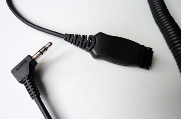 Preview: IPN QD auf 3,5mm Abgewinkelter Klinkenstecker 2 ringe IPN103