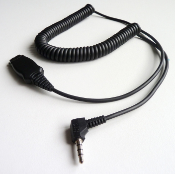 Preview: IPN QD auf 3,5mm Abgewinkelter Klinkenstecker 3 rings (Smartphone, iPhone) IPN104