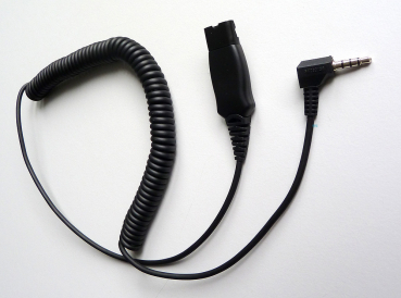 Preview: IPN QD auf 3,5mm Abgewinkelter Klinkenstecker 3 rings (Smartphone, iPhone) IPN104