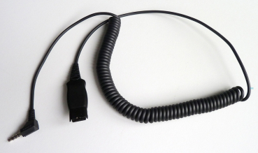 IPN QD to 3,5mm 90 degrees jack plug with 3 rings (Smartphone, iPhone) IPN104