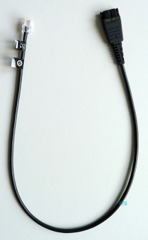 Jabra QD auf RJ10 glatt 0,5 Meter Regel-Belegung 8800-00-01