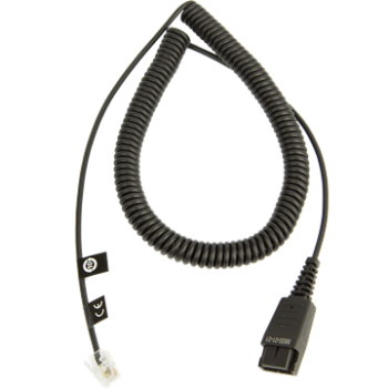 Jabra QD auf RJ10 spiral 0,5 - 2 Meter Regel-Belegung 8800-01-01