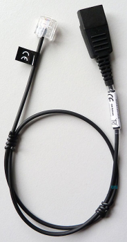 Preview: Jabra QD auf RJ45 glatt unbalanced Version für Siemens / Unify 8800-00-94