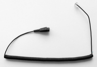 Jabra QD on RJ45 spirally 0,5 - 2m for BIZ 2400 & 2300 balanced 8800-01-89