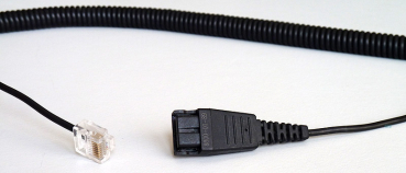 Jabra QD on RJ45 spirally 0,5 - 2m for BIZ 2400 & 2300 balanced 8800-01-89