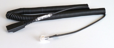 Preview: Jabra QD auf RJ45 spiral 0,5-2 m unbalanced für Siemens / Unify 8800-01-94