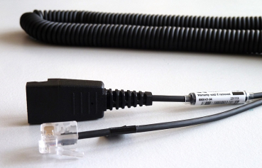 Preview: Jabra QD auf RJ45 spiral 0,5-2 m unbalanced für Siemens / Unify 8800-01-94