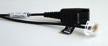 Preview: Jabra QD auf RJ45 spiral 0,5-2 m unbalanced für Siemens / Unify 8800-01-94