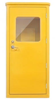 J&R JR-TH-08 Telefonzelle, Schallschutzkabine, Lampe, robuste GRP Konstruktion