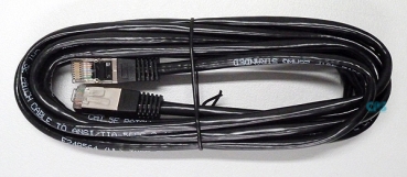 LAN-Kabel CAT5 RJ45 Stecker geschirmt 3m schwarz 1AB045210132-100