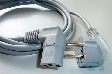 Unify Netzleitung Stromkabel EU abgewinkelt 2,5m Grau L30251-U600-A102 NEU