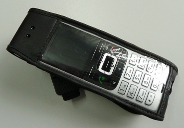 OpenScape S5 Telefontasche Ledertasche mit Rotationsclip Öffnung unten 5100S5Pro NEU