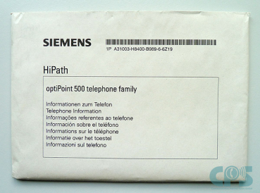 optiPoint 500 Serie Beipack A31003-H8400-B989-6-6Z19 NEU