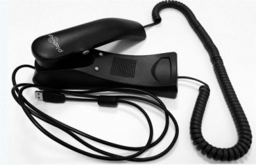 Plathosys CT-460 Pro VC, schwarz, PTT USB Handset, Lautsprecher 105427