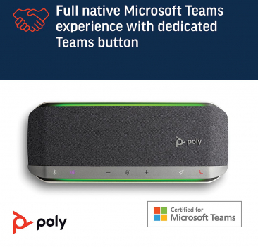 Poly Sync 40+ USB-A BT700 Speakerphone Microsoft Teams Certified 77P36AA, 218764-01