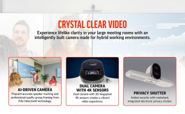 Poly Studio E70 Smart Auto-Track 4K USB camera 842F8AA, 2200-87090-001