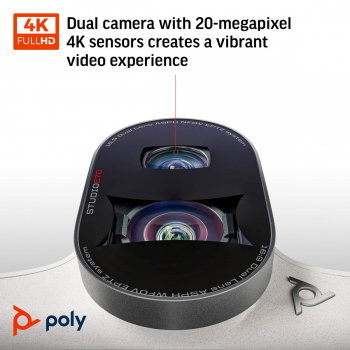 Poly G7500 Videokonferenzsystem mit Studio E70 und TC10 Controller Kit EMEA INTL 92L53AA#ABB, 7200-88280-101