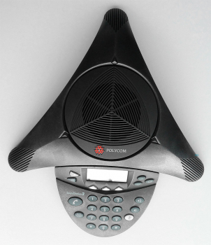 Poly SoundStation2 (analog) conference phone with display, Expandable without Power Supply 2201-16200-001 Refurbished