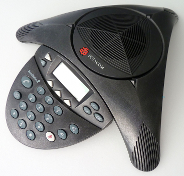 Poly SoundStation2 (analog) Konferenztelefon mit Display, erweiterbar ohne Netzteil 2201-16200-001 Refurbished