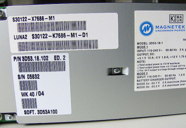 Netzteil Stromversorgung LUNA2 HiPath 3800 S30122-K7686-M1 L30251-U600-A85 Refurbished