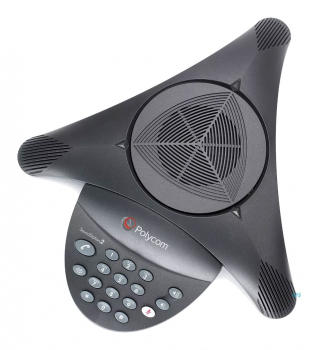 Poly SoundStation2 (analog) Konferenztelefon ohne Display, nicht erweiterbar, AC Netz-/Telco-Modul, EURO, DE/NO/SE PSTN-Adapter 2200-15100-120