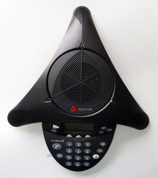 Poly SoundStation2 (analog) Konferenztelefon mit Display, nicht erweiterbar, ohne Netzteil 2201-16000-601 Refurbished