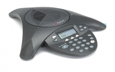 Preview: Poly SoundStation2 (analog) Konferenztelefon mit Display, Erweiterbar, EURO 2201-16200-601 Refurbished