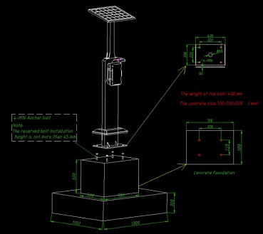 J&R JR102-SC-SP-4G Notrufsäule, Wetterfestes Notruftelefon, Solarpanel