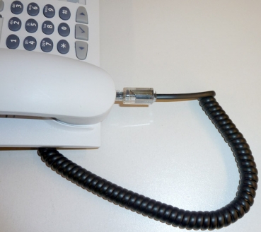Twist-Stop schwarz Telefonkabelverdrehschutz Kabelentwirrer