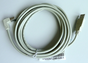 USB Kabel Stecker A auf Winkelstecker B 3m grau S30267-Z360-A30 L30250-F600-A155 NEU