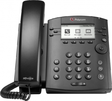 Polycom VVX 311 6-line Desktop Telefon Gigabit Ethernet, mit HD Voice, PoE 2200-48350-025