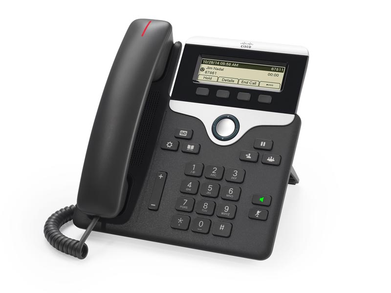 Cisco CP-6911-C-K9 – Telefono IP Uni?ed 6911, Colore Carbone, Cor Netto Standard, VoIP Per Ufficio