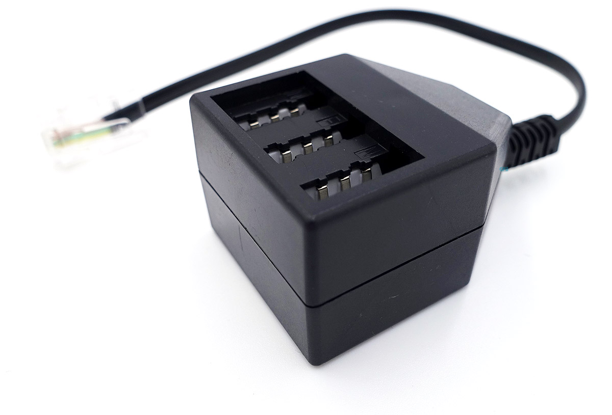 Adaptateur TAE-F Mâle Vers RJ45 Femelle 8P2C - Pour Connexion Routeur DSL Sur Prise Téléphonique - Plastique Robuste