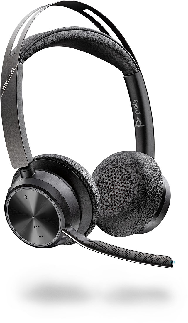 Poly Voyager Focus 2 UC, USB-A, with Charge Stand 213727-01