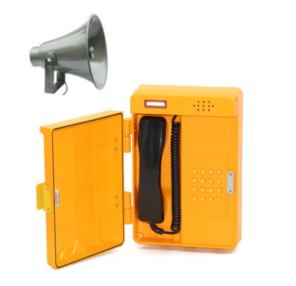 Joiwo Plastic Weatherproof IP Telephone with Waterproof Loudspeaker JWAT905