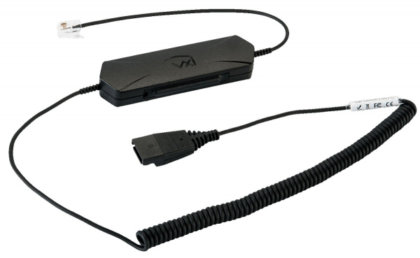 VXI OmniCord G Jabra QD/RJ9 connection cable with amplifier for Cisco Avaya 203366
