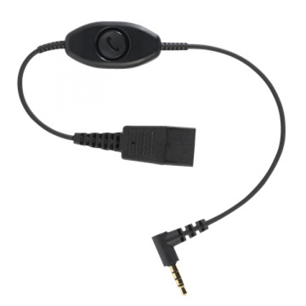 Jabra LINK mobile cord QD auf 3,5mm Klinke speziell für iPhone 6, 6S und iPhone 7 & Alcatel 80x8s 8800-00-103