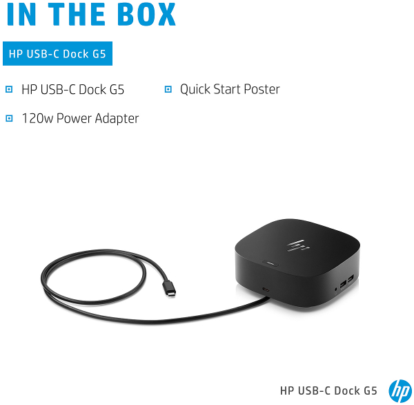 HP USB-Video-C Universal Dockingstation G5 5TW10AA#ABB