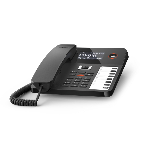 Gigaset DESK 800A black, LC-Display, Answering machine, Handsfree, RJ-9 Headsetport S30350-H225-B101