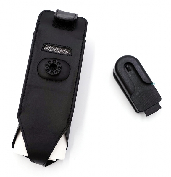 OpenScape DECT R6 & Gigaset R700H Pro Leather Case Bag Pocket with (PVC swivel belt clip) OS DECT Phone R6-PVC