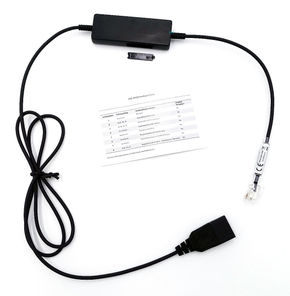 AxTel Universal Straight cord, 110cm QD/RJ SMARTc. with 8-position selector switch AXC-SM22
