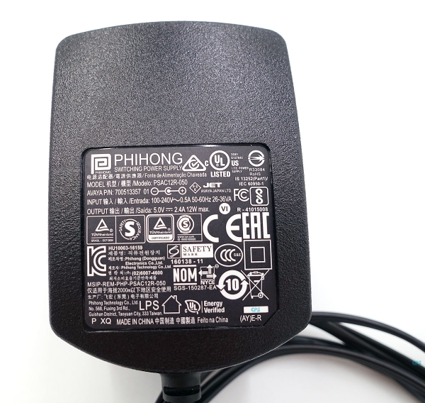 Avaya Power ADPTR 5V J100/1600 SER EU L6 700513357 Refurbished